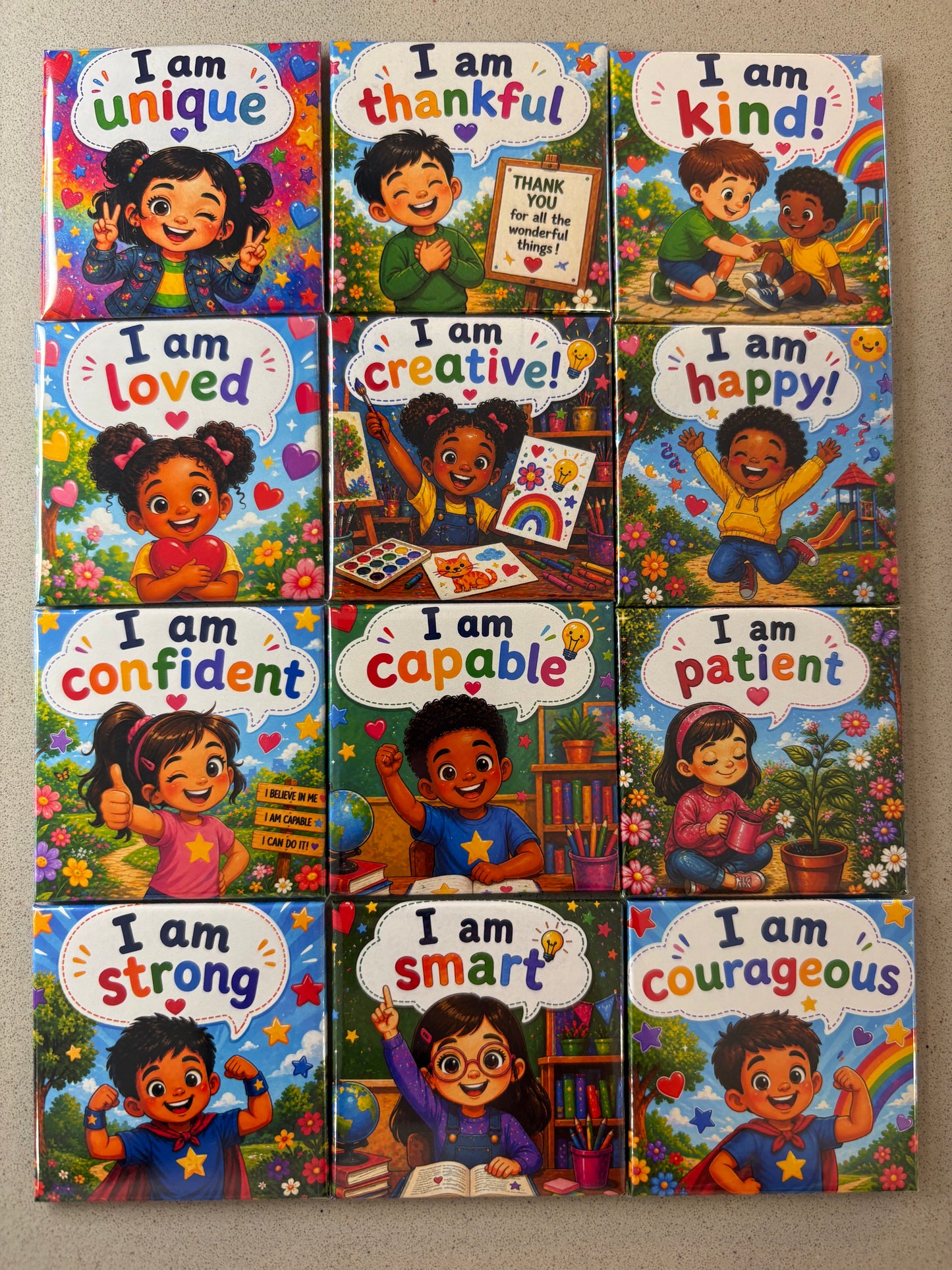 Aimants Mots d'affirmation - ANGLAIS